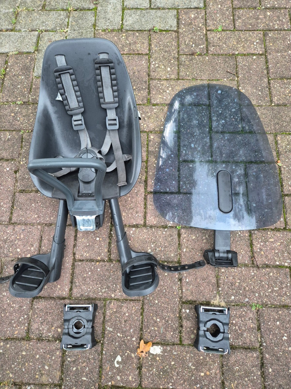 Urban Iki voorzitje Bincho Black + windscherm + 2 adapters, Ophalen, 0 t/m 18 kg, Voorzitje, Urban Iki