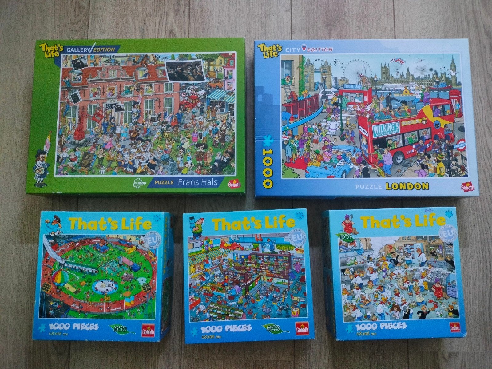 That's life puzzels 1000 - 5 verschillende, Ophalen of Verzenden, 500 t/m 1500 stukjes, Zo goed als nieuw