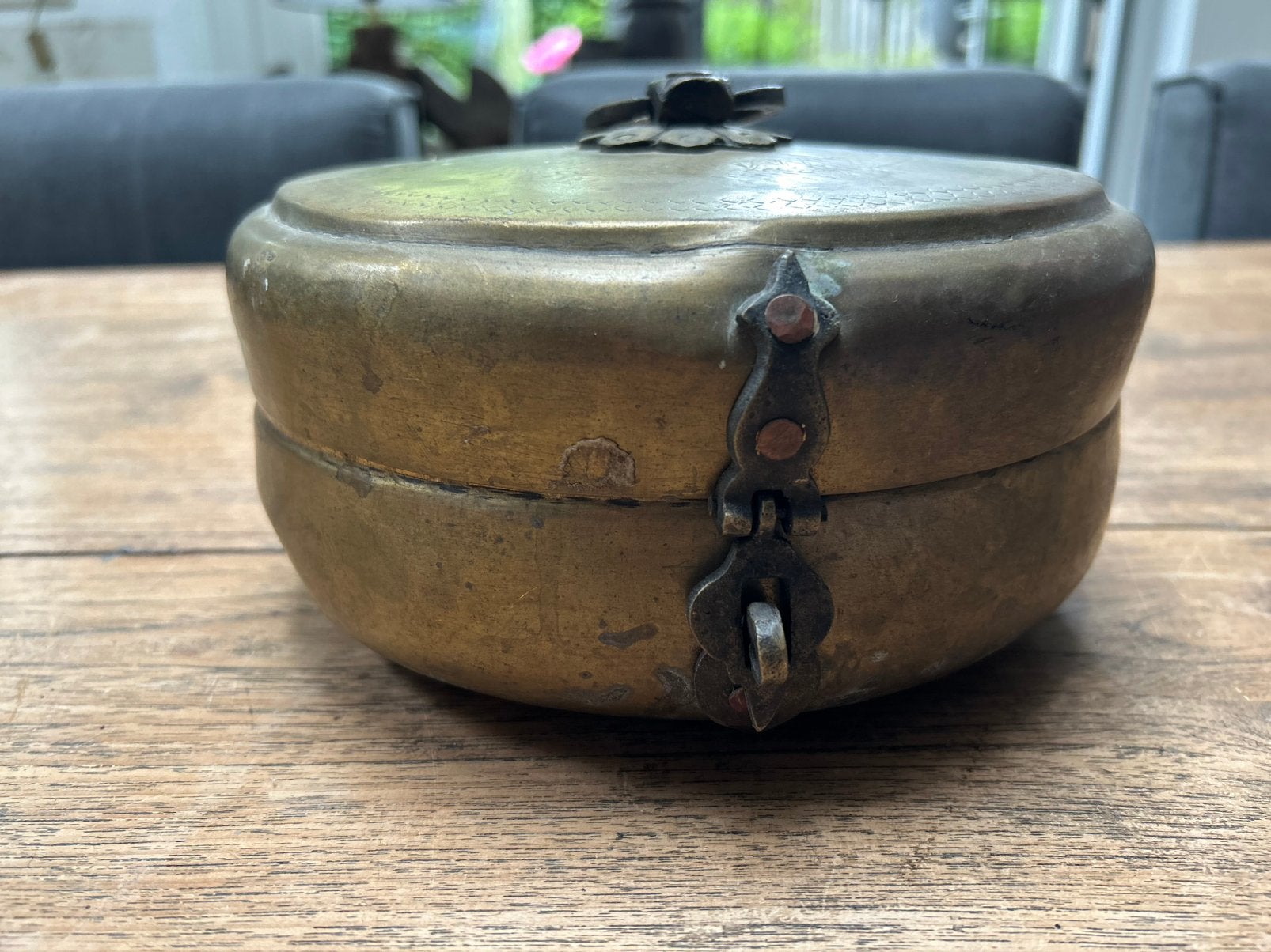 Chapati box tiffin doos India oosters sober sleets, Antiek en Kunst, Ophalen of Verzenden