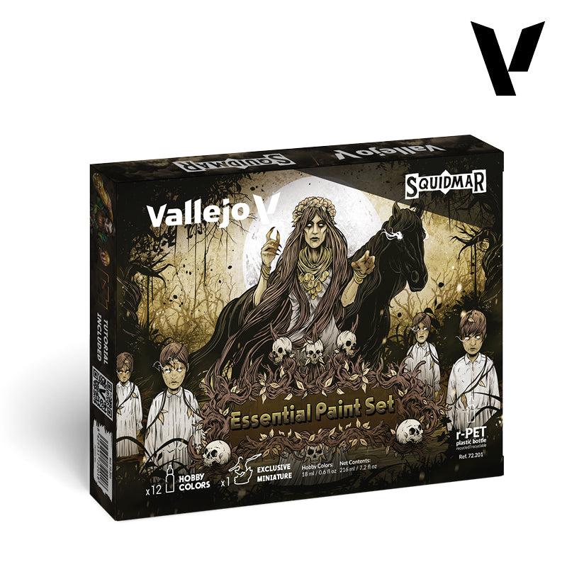 Vallejo Essential Paint Set - 12 kleuren + miniatuur, Hobby en Vrije tijd, Ophalen of Verzenden, Nieuw, Acrylverf