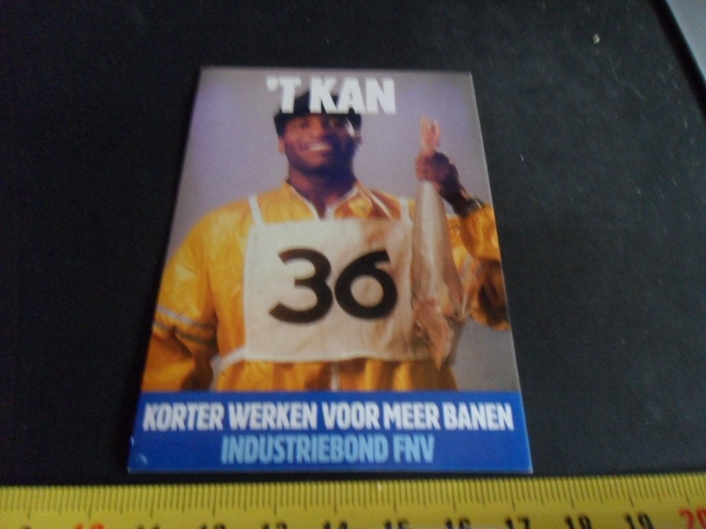 sticker 'T KAN 36 Industriebond FNV  KL354, Ophalen, Zo goed als nieuw