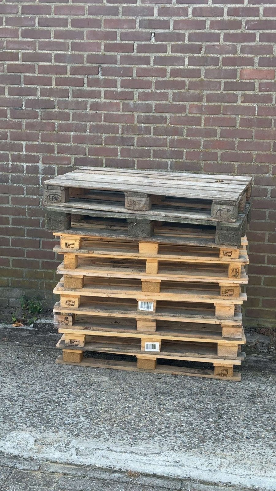 pallets, Ophalen, Zo goed als nieuw, Pallet, Minder dan 200 cm