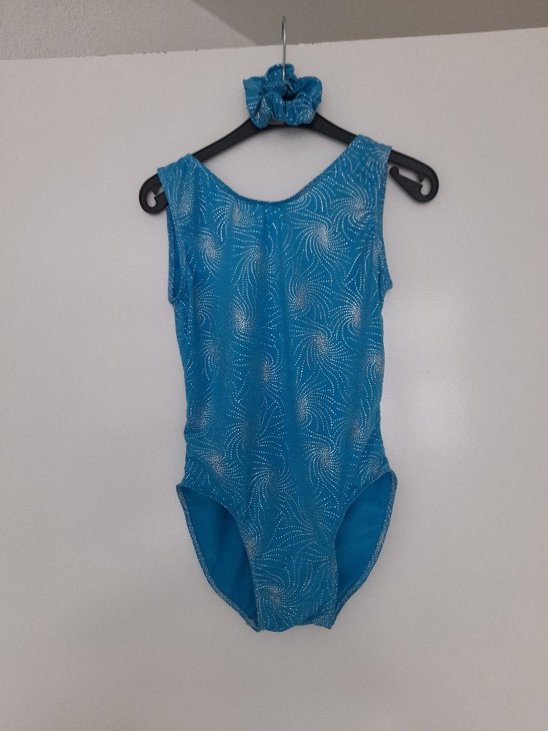 Nieuw!! Turnpakje maat 122-128, Sport en Fitness, Turnen, Blauw, Nieuw, Turnpak(je), Kindermaat 122 t/m 140