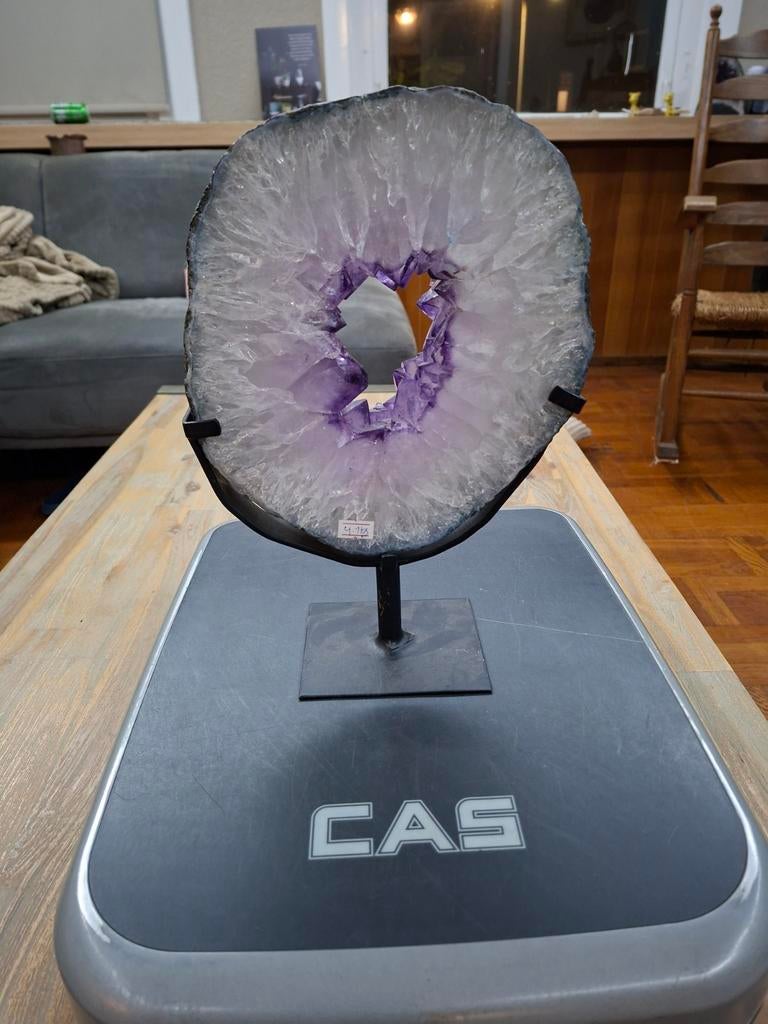 Prachtige Amethist Geode op standaard - 22x33cm, Ophalen of Verzenden, Nieuw