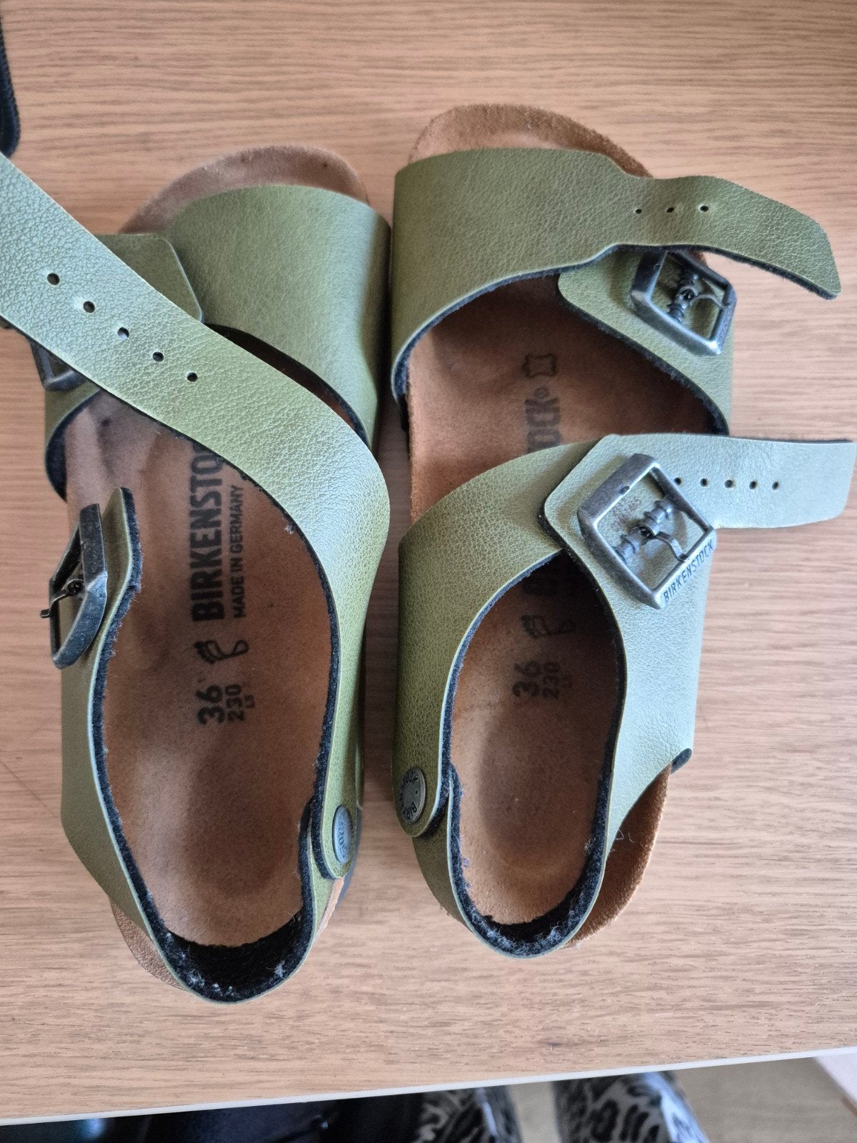 Birkenstock sandalen maat 36, olijfgroen, Ophalen