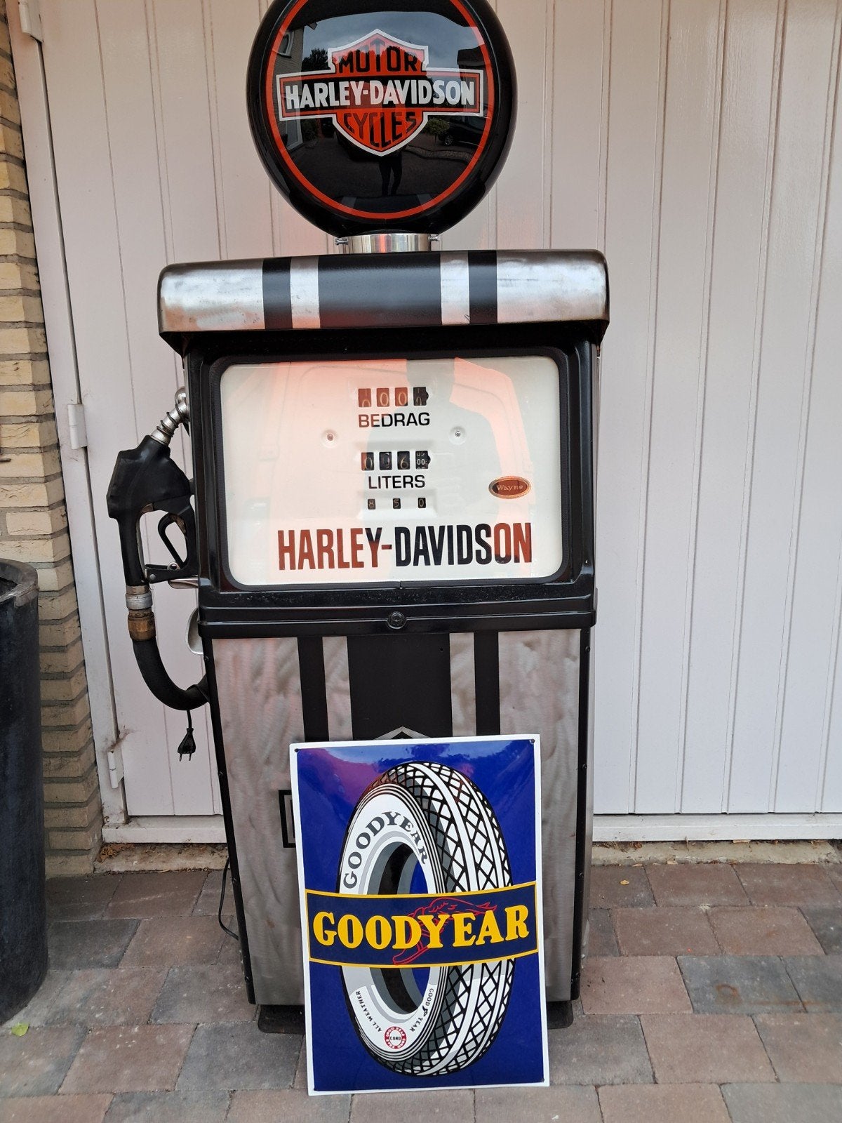 Goodyear emaille reclame bord mooie reproductie, prachtig., Reclamebord, Eu, Eu, Nieuw