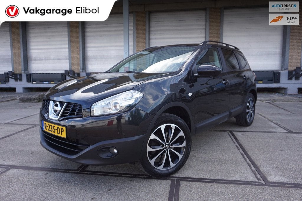 Nissan Qashqai +2 2.0 360, Auto's, Nissan, Euro 5, Stof, Gebruikt, Zwart