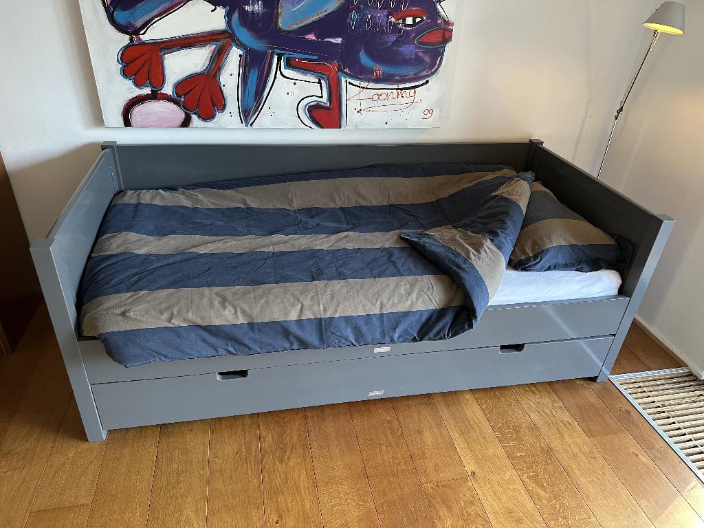 Bopita Mix & Match bedbank 90x200cm + lockerkast + 3x kubus, Huis en Inrichting, Ophalen, Zo goed als nieuw, Eenpersoons, Modern, tienerkamer