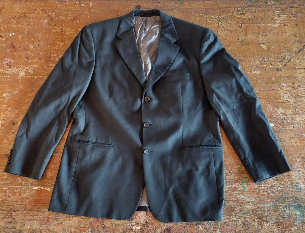 Hugo Boss Da Vinci/Lucca jasje Super 100 Scheerwol, Maat 27, Kleding | Heren, Maat 52/54 (L), Zwart, Ophalen of Verzenden, Zo goed als nieuw