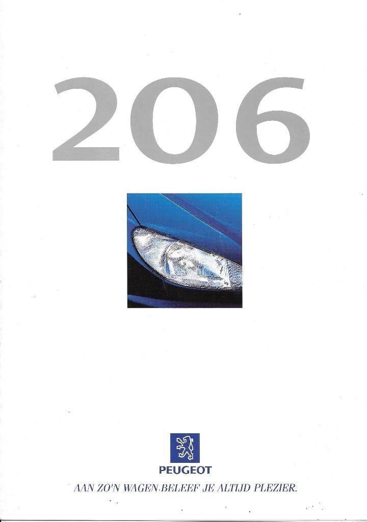 PEUGEOT 206,  6 folders, Ophalen of Verzenden, Zo goed als nieuw, Peugeot