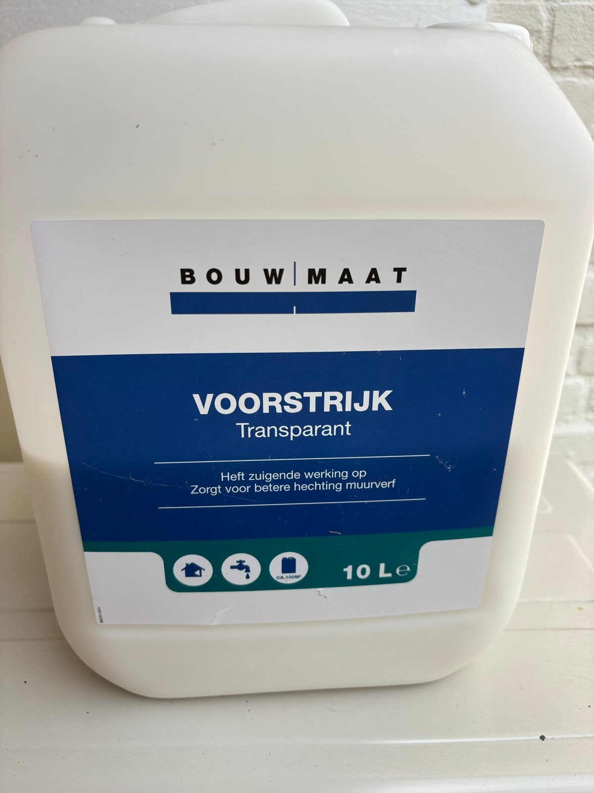 Bouwmaat Voorstrijk Transparant 5 liter, Ophalen, Overige kleuren, 5 tot 10 liter, Nieuw