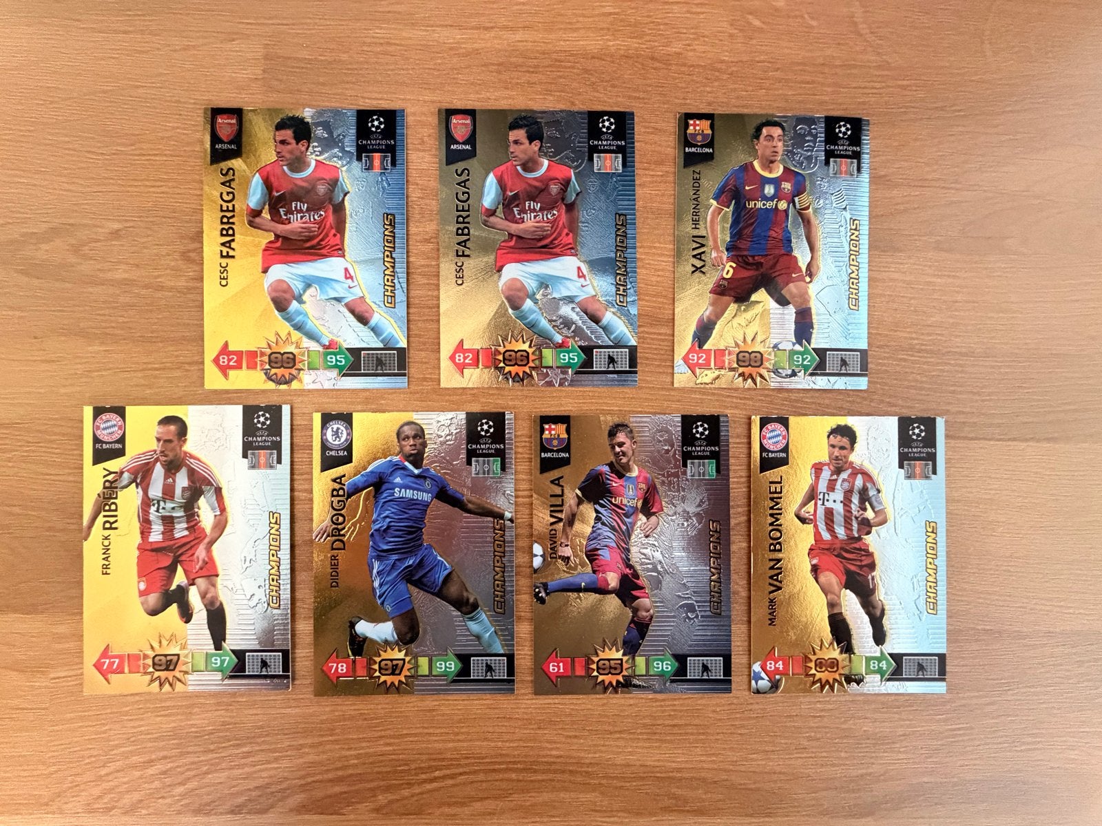 Panini Adrenalyn XL CL 2010/11 – 7x CHAMPION set, Verzamelen, Ophalen of Verzenden, Gebruikt, Buitenlandse clubs, Spelerskaart