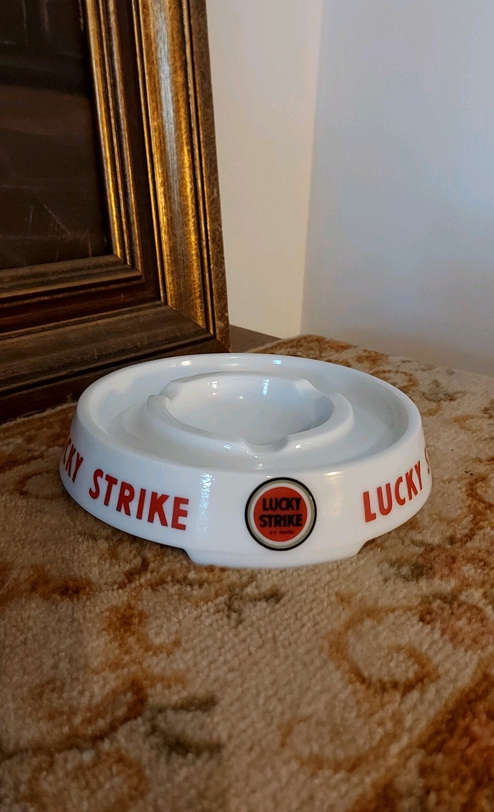 Lucky Strike horeca asbak, Verzamelen, Rookartikelen, Aanstekers en Luciferdoosjes, Ophalen of Verzenden, Gebruikt, Asbak