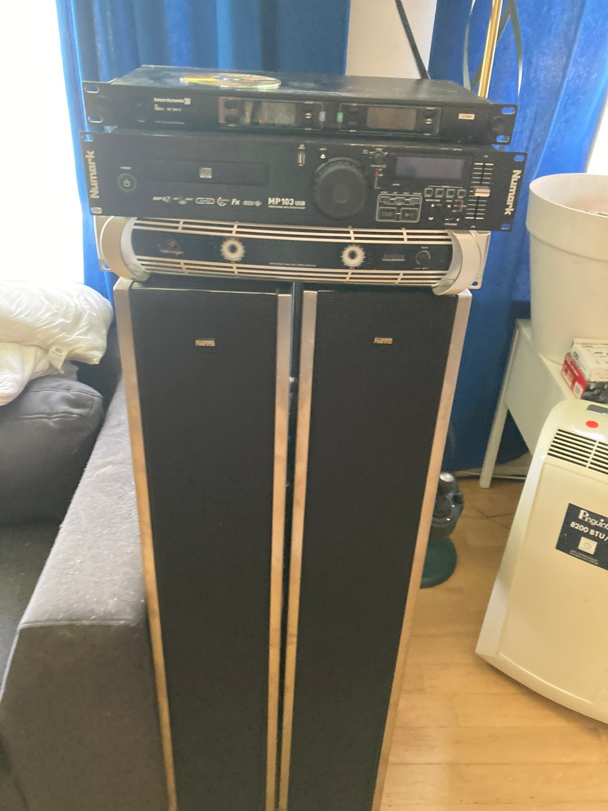 DJ/PA Geluidsinstallatie –The Pied Piper, Behringer & Numark, Ophalen of Verzenden, Zo goed als nieuw, Overige merken