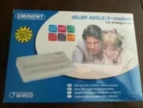 Eminent dSurf ADSL2 /2 + Modem - Geseald in doos, Ophalen of Verzenden, Nieuw, Router met modem, Eminent