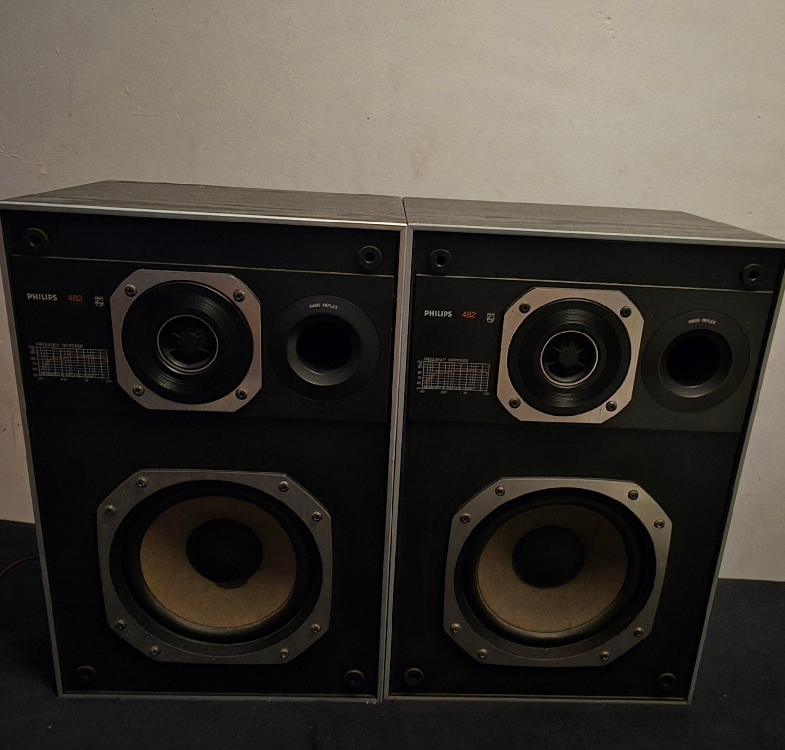Philips 482 Stereo Speakers - Vintage Geluidskwaliteit, Stereo speakers, Philips, Gebruikt, Ophalen of Verzenden