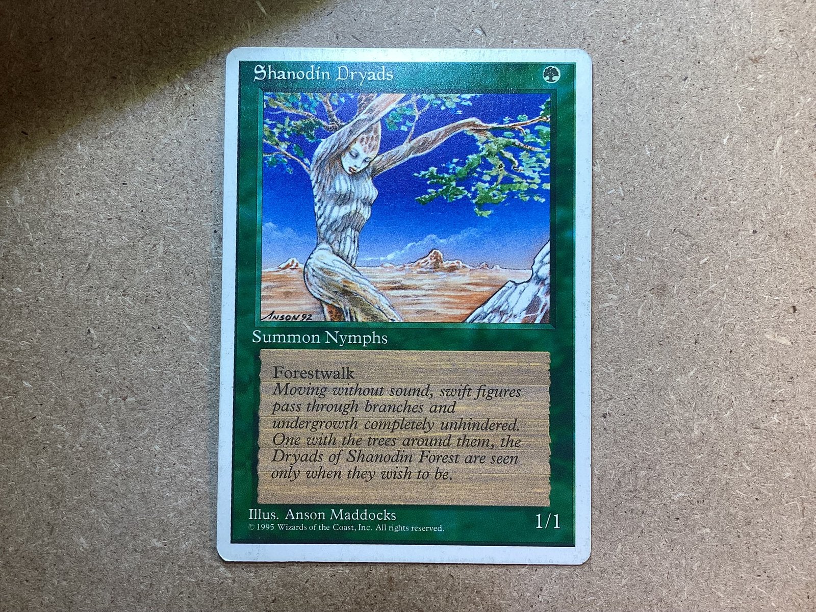 1x Shanodin Dryads (Light Played), Ophalen of Verzenden, Gebruikt, Losse kaart