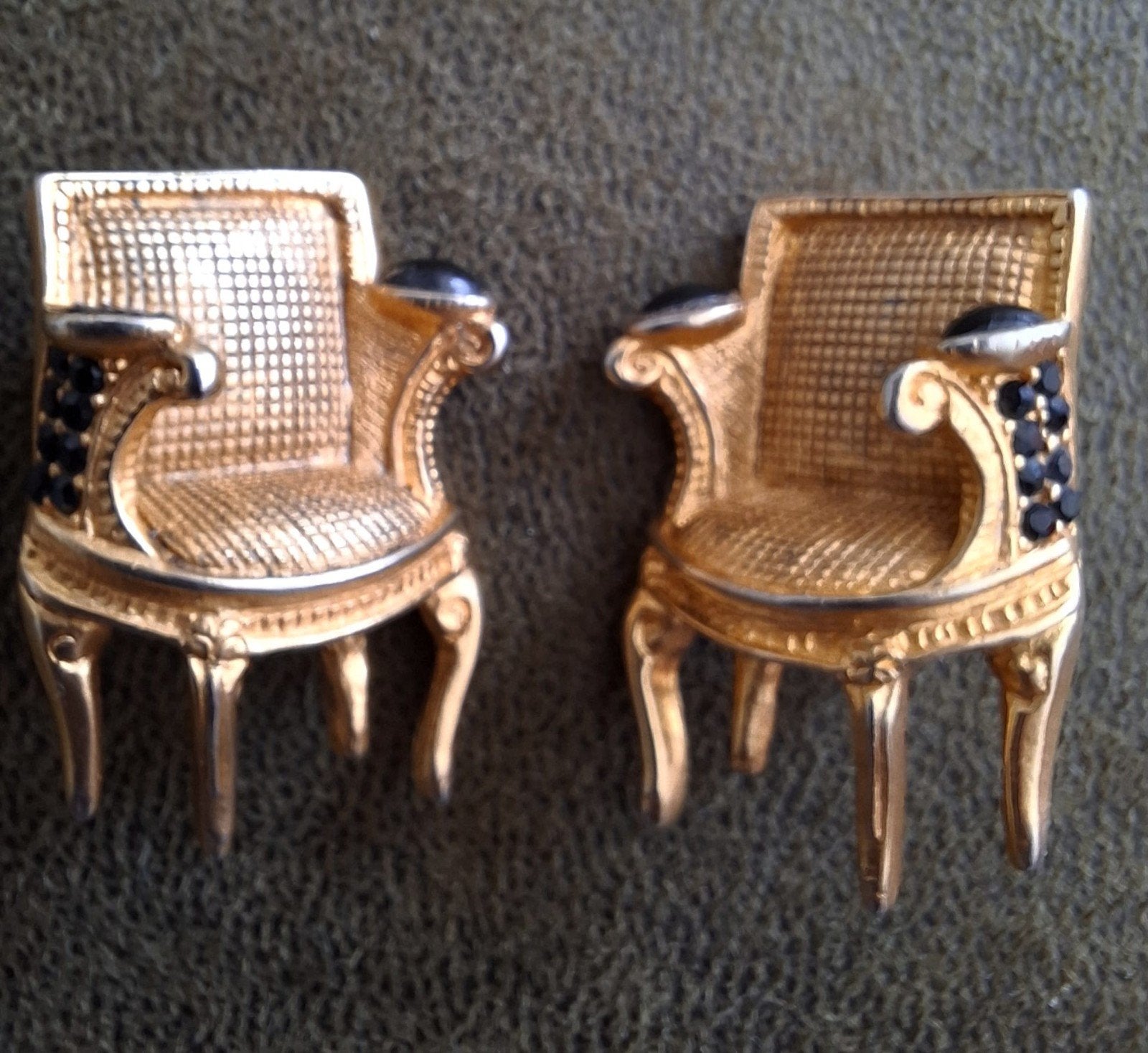 Karl Lagerfeld vintage clip-on oorbellen uit de jaren '80., Ophalen of Verzenden, Overige materialen