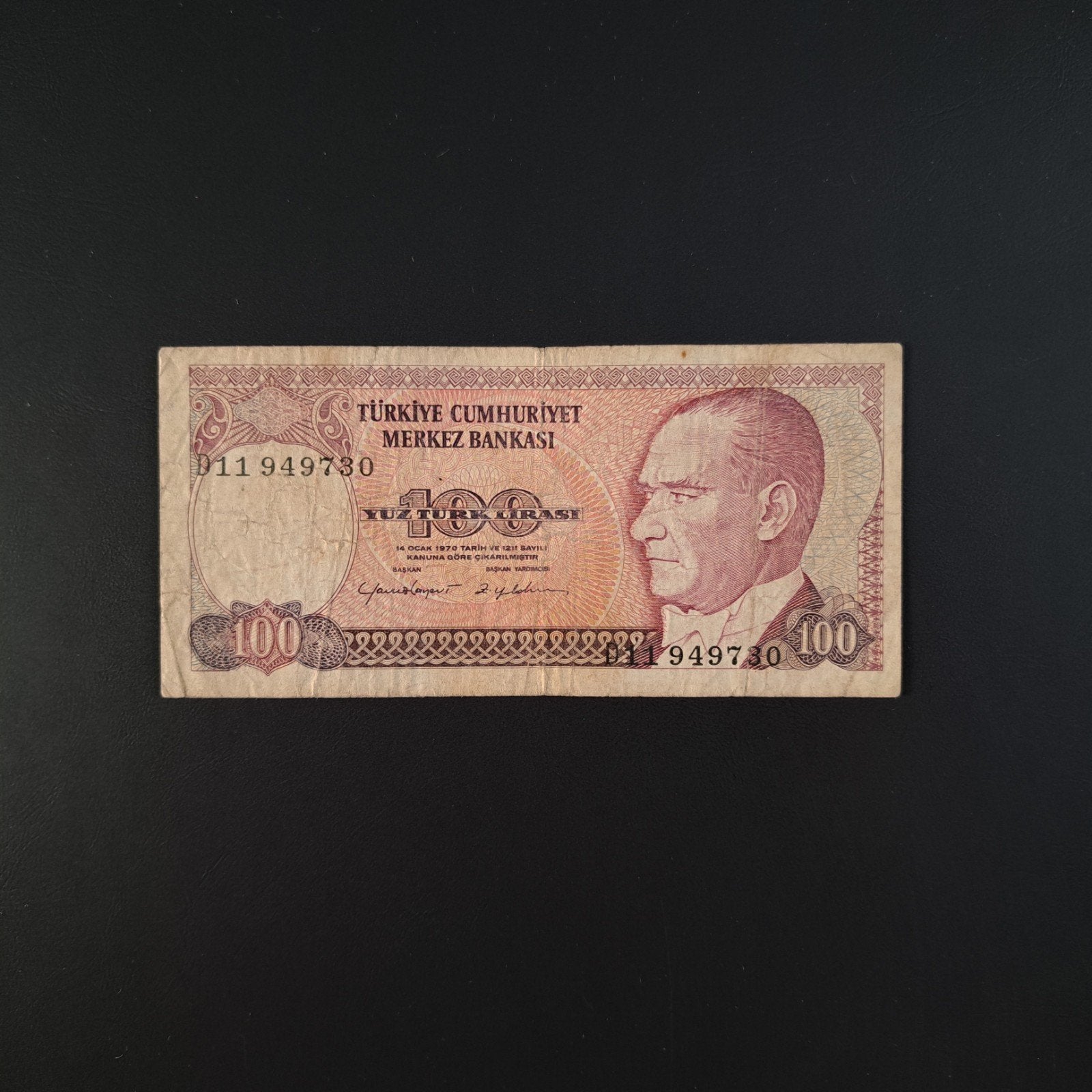 100 lira Turkije #055, Postzegels en Munten, Bankbiljetten | Europa | Niet-Eurobiljetten, Verzenden, Overige landen, Los biljet