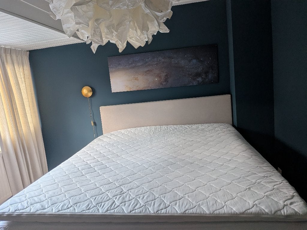 Gelschuim topper 180 x 200 cm, Ophalen, Tweepersoons, Zo goed als nieuw, Matras