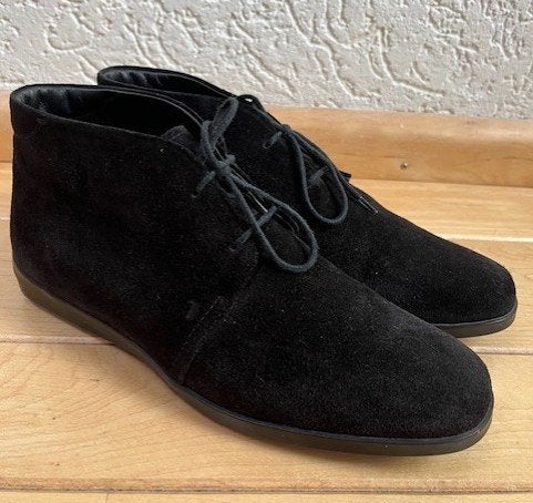 Tod's enkellaarzen maat 35 Desert Boots dames zwart suède, Verzenden, Zwart, Lage of Enkellaarzen, Zo goed als nieuw