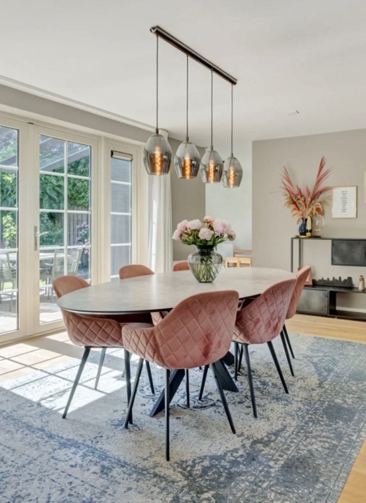 Eettafel ovaal INHOUSE, Ophalen, 100 tot 150 cm, 200 cm of meer, Zo goed als nieuw