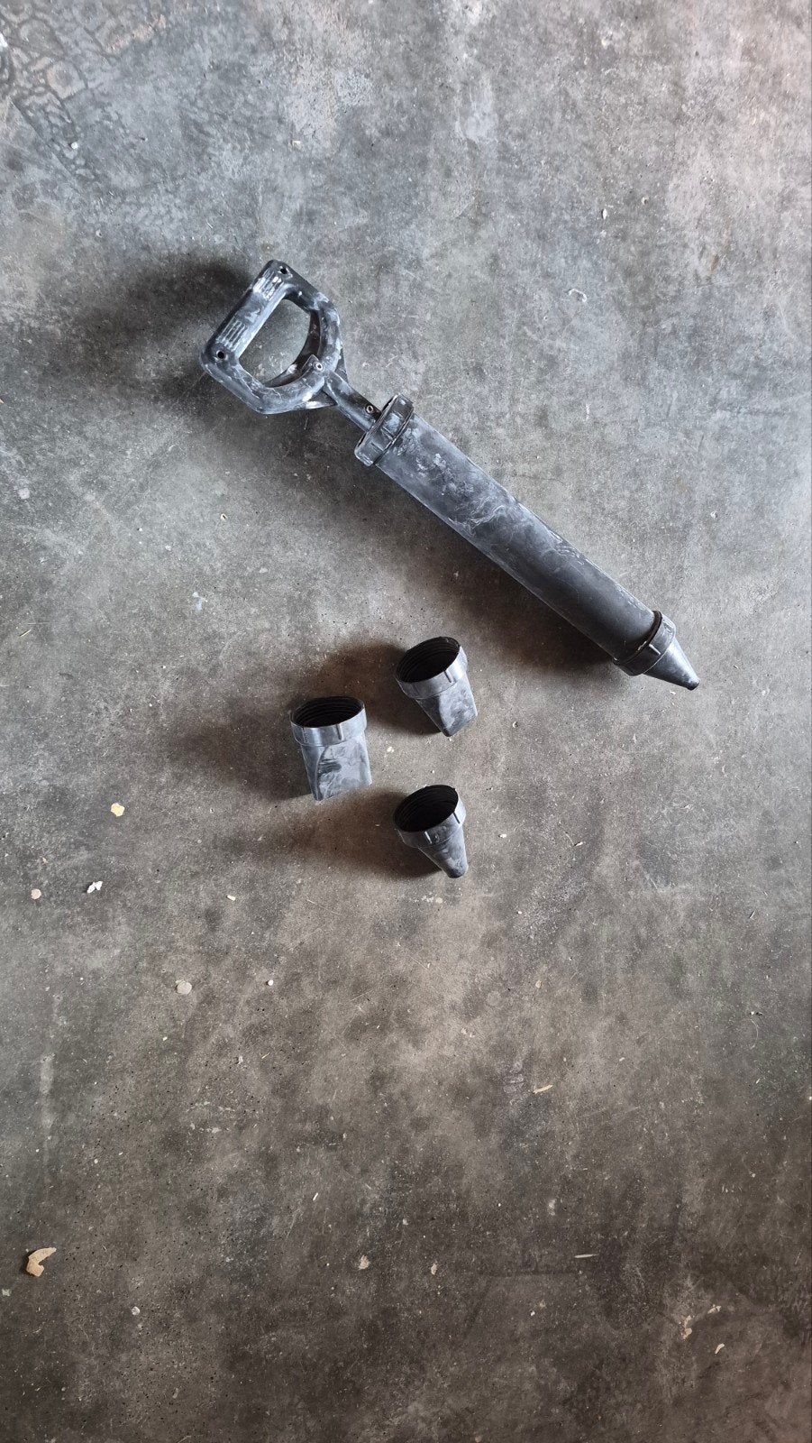 Gipsspuit met verschillende spuitstukken, Doe-het-zelf en Verbouw, Ophalen of Verzenden, Gebruikt, Overige typen, Overige merken
