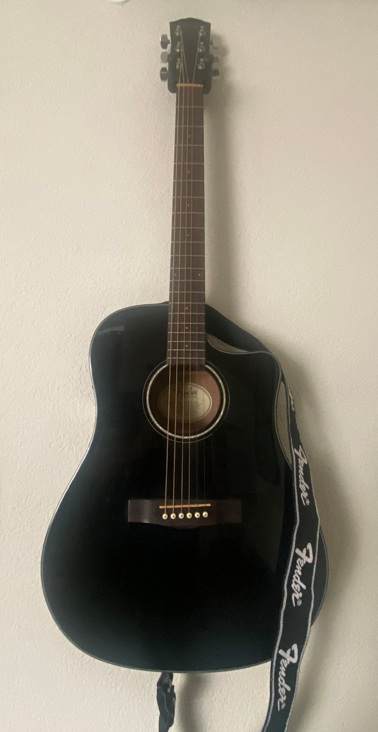 Fender semi akoestische gitaar CD-60CE, Ophalen, Zo goed als nieuw