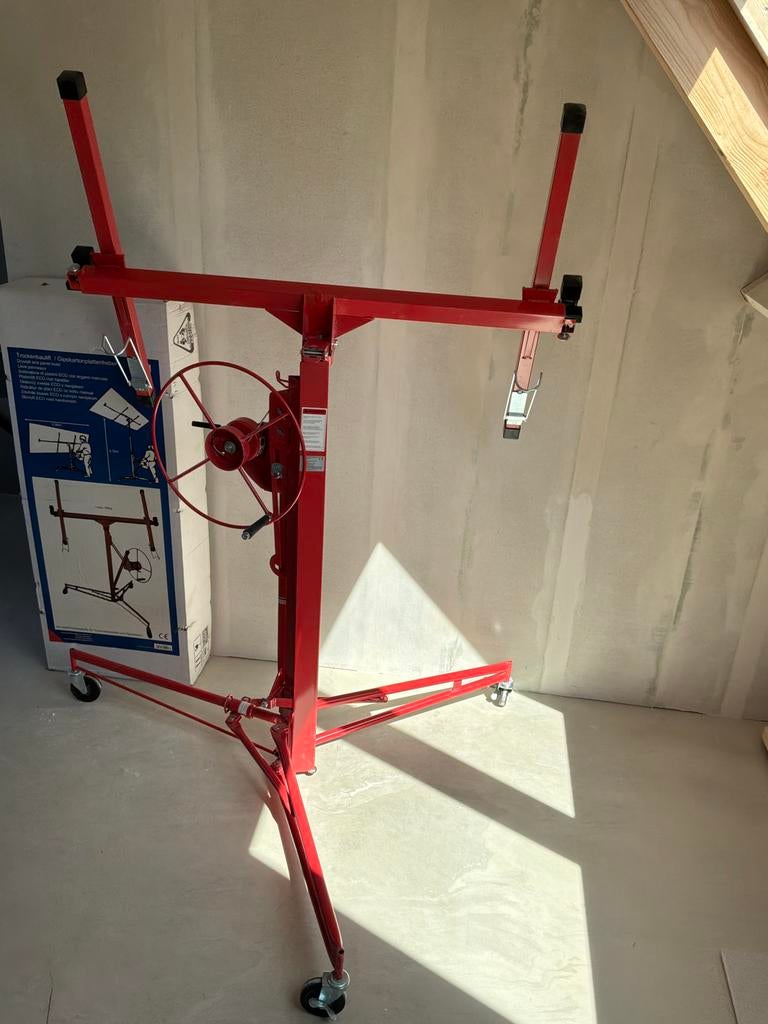 Gipsplatenlift - Plattenlift ECO met Handwinde, Doe-het-zelf en Verbouw, Platen en Panelen, Ophalen of Verzenden, Zo goed als nieuw