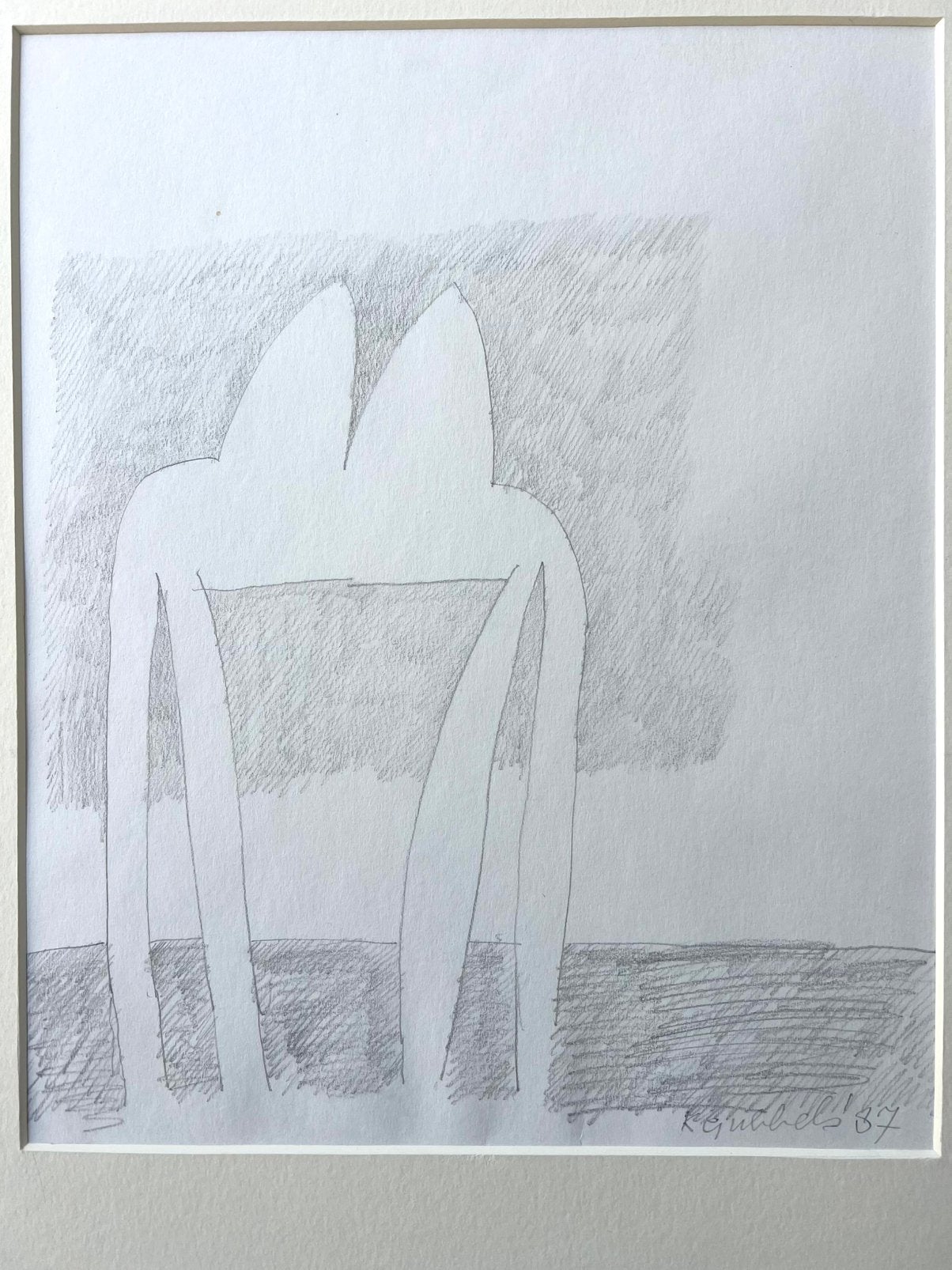 Klaas Gubbels, originele tekening uit 1987; Tietentafel, Ophalen
