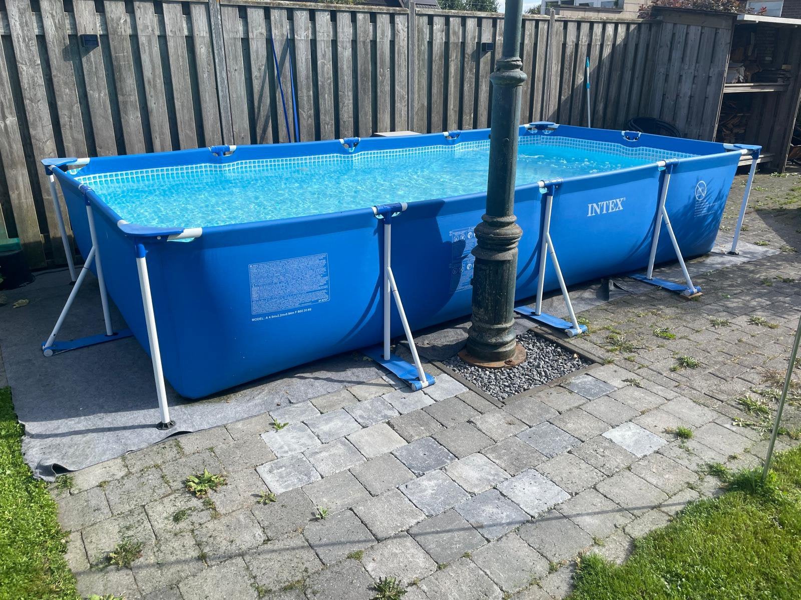 Intex zwembad te koop afm. 450x220x84cm, Tuin en Terras, Ophalen, Zo goed als nieuw