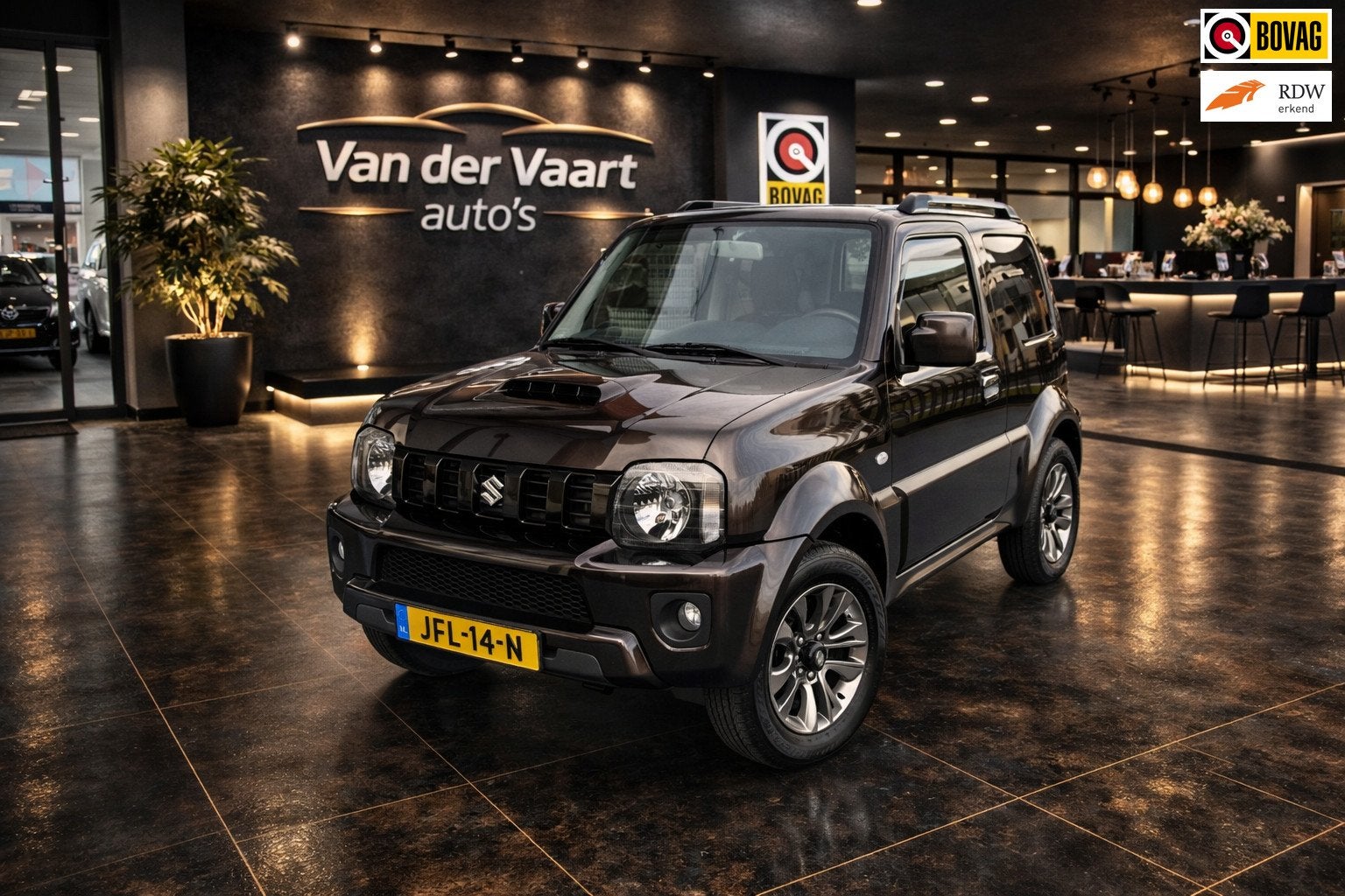 Suzuki JIMNY 1.3 Exclusive 4X4 LEDER STOELVERWARMING AIRCO L, Auto's, Suzuki, Euro 5, Gebruikt, Bruin, 4 stoelen