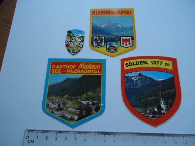 sticker Jaren 70 80 Oostenrijk TIROL Solden Kleinwalsertal, Ophalen of Verzenden, Zo goed als nieuw
