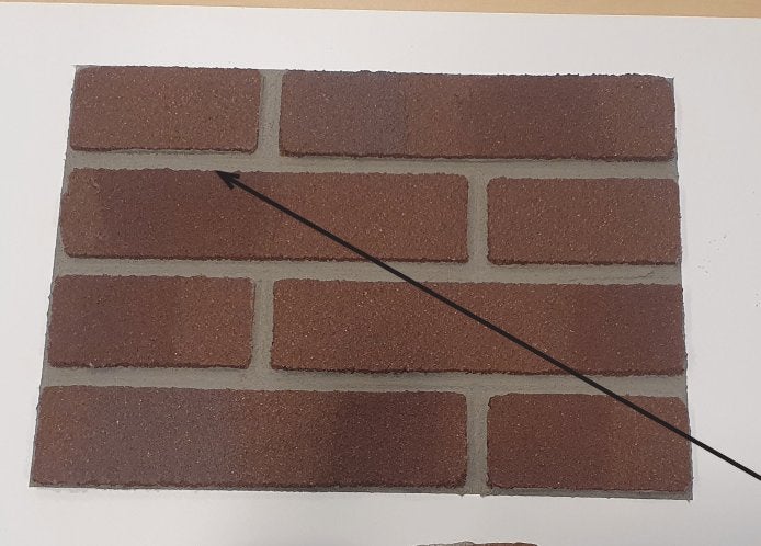 Restpartij minerale steenstrips (s9.3685), Ophalen, Nieuw, Beton, Terrastegels