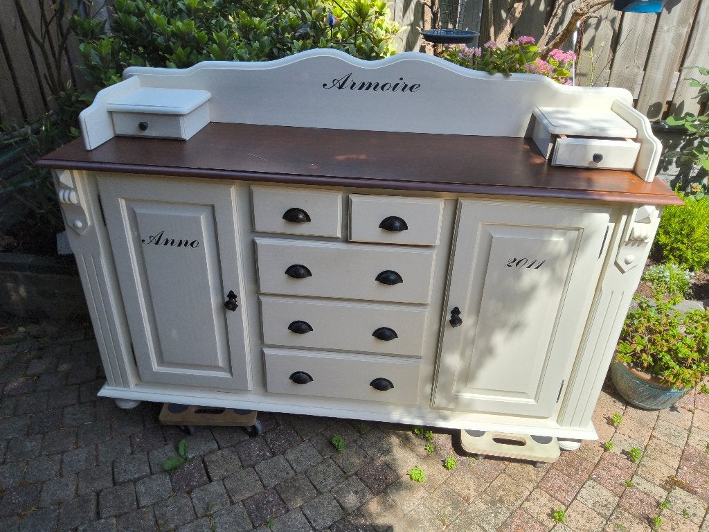 Mooi vintage dressoir, Ophalen, Gebruikt, 150 tot 200 cm, Vintage