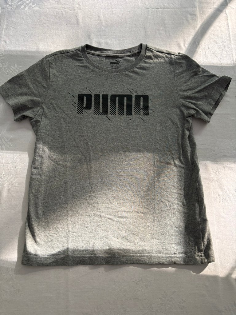 Puma grijs shirt shortsleeve maat 140 zeer goede staat!, Kinderen en Baby's, Kinderkleding | Maat 140, Jongen of Meisje, Puma