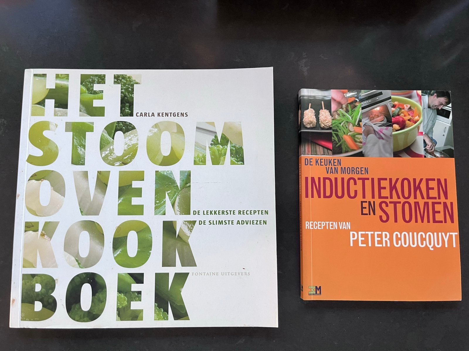 2kookboeken voor stoomoven o.a. Het stoomovenkookboek, Hoofdgerechten, Azië en Oosters, Gezond koken, Carla Kentgens