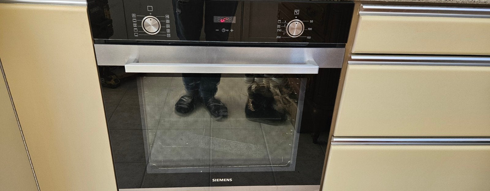 Siemens Inbouw Oven en Samsung Inductie Kookplaat, Ophalen, Gebruikt, Hete lucht, 60 cm of meer