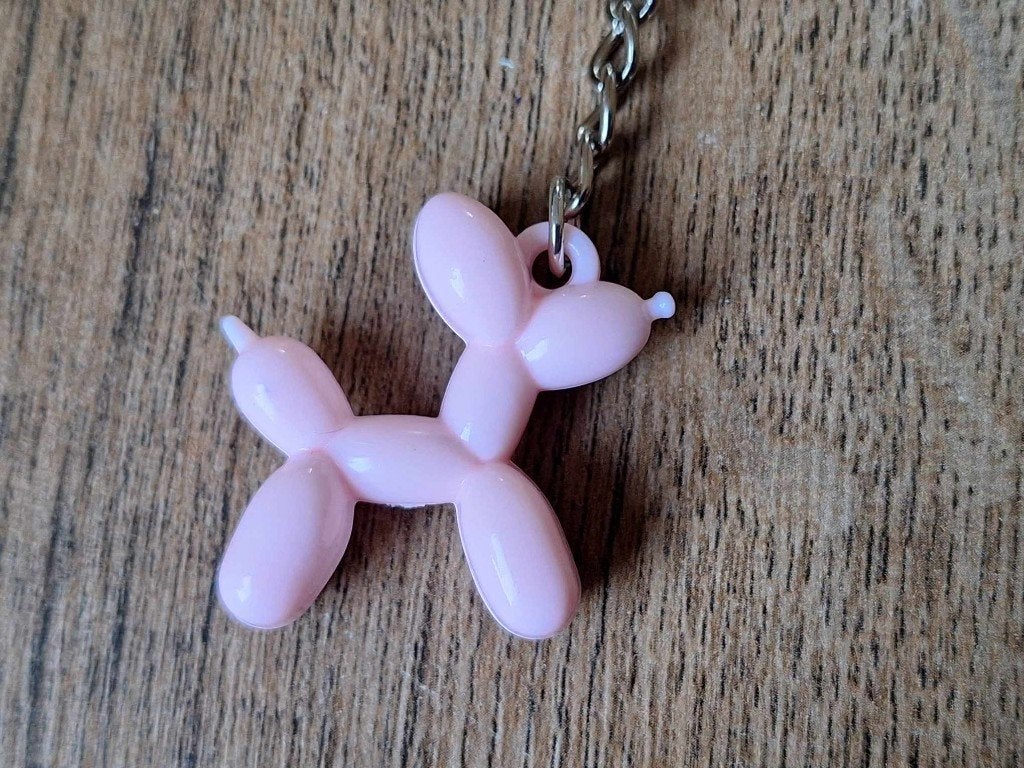 Sleutelhanger : Ballon Hondje : Lichtroze !!, Info@keycharms.nl, Overige typen, Nieuw, Medemblik
