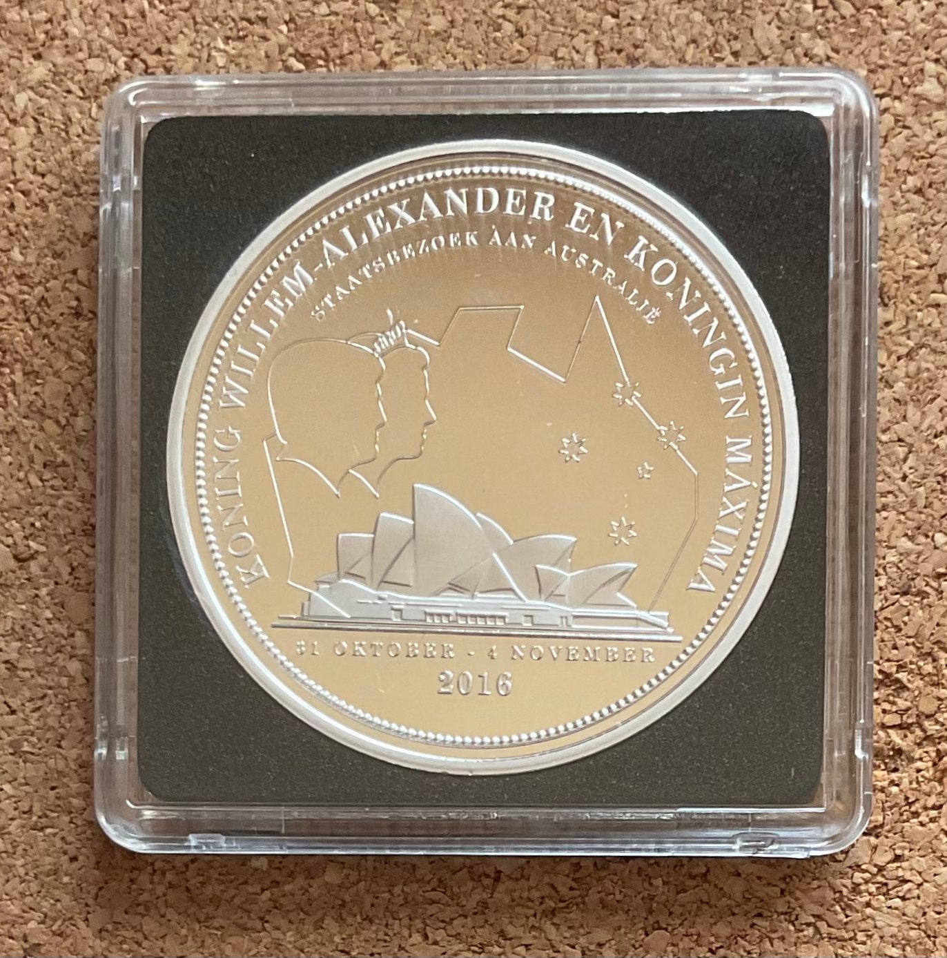 Penning - Willem Alexander - Staatsbezoek Australië 2016., Postzegels en Munten, Ophalen of Verzenden, Overige materialen, Nederland