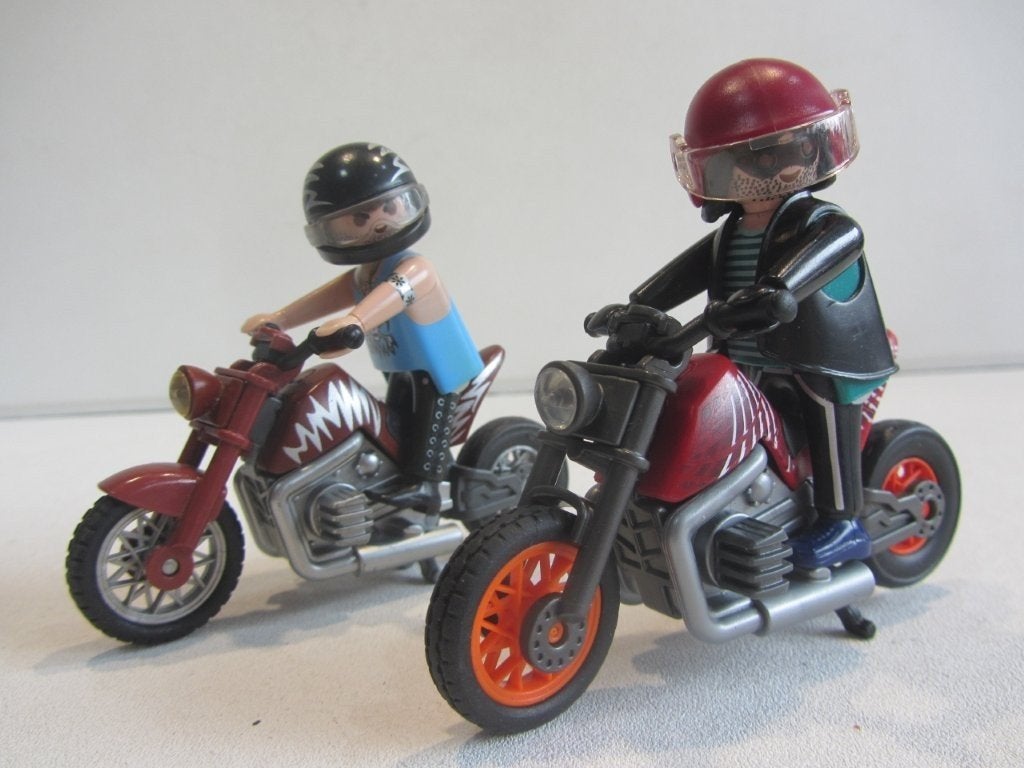 Playmobil  2  Zware motoren  – 5527, Ophalen of Verzenden, Gebruikt, Losse onderdelen