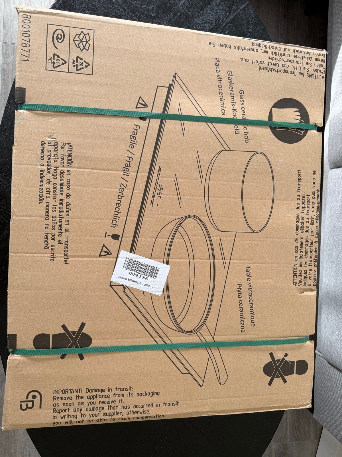 Siemens EX651HXC1E Inductiekookplaat - Nieuw in doos, Ophalen, Nieuw, 4 kookzones, Inbouw