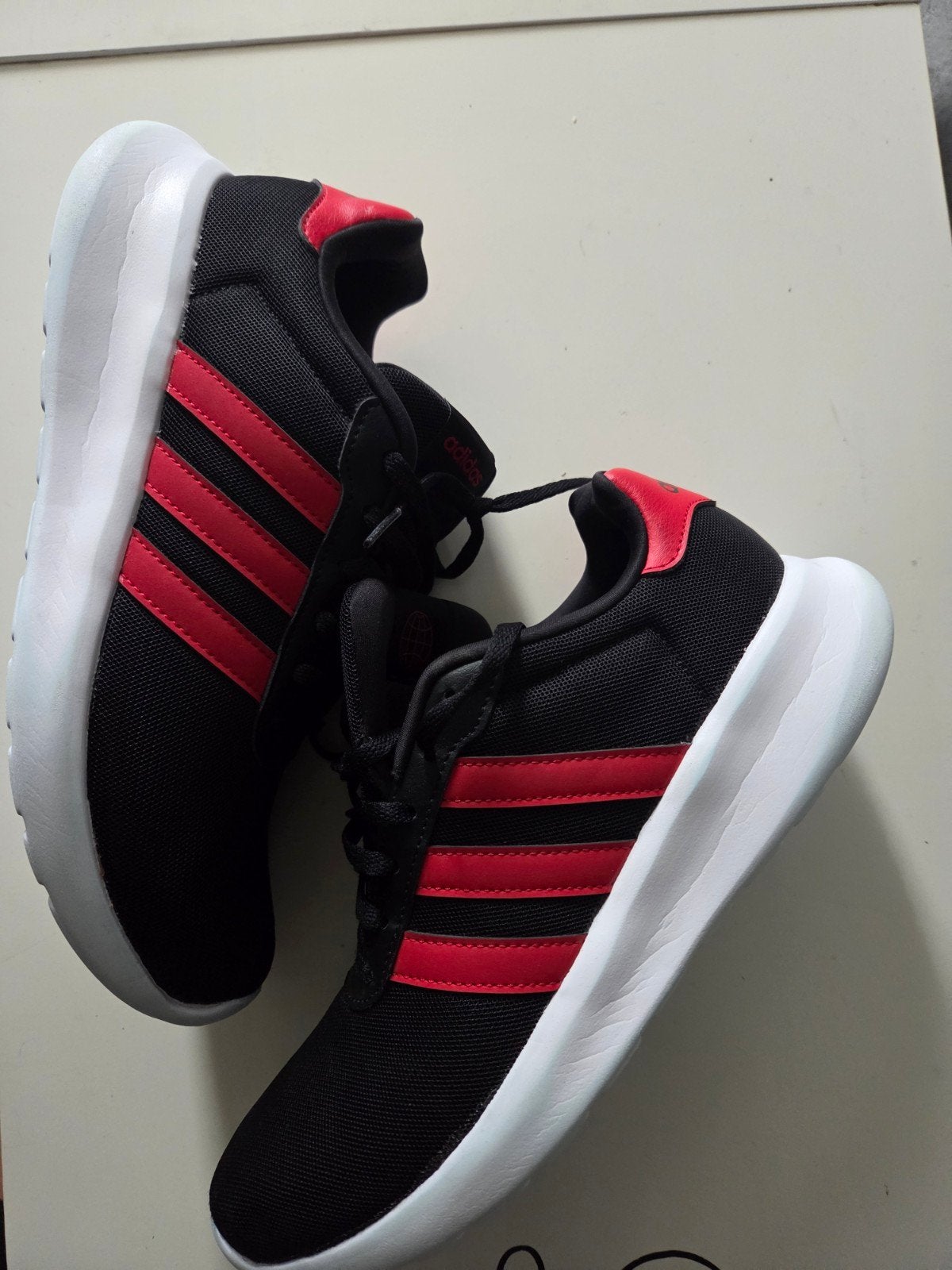 Adidas Lite Racer 3.0 Sneakers Zwart/Rood Maat 40, Zwart, Nieuw, Ophalen of Verzenden, Sneakers of Gympen