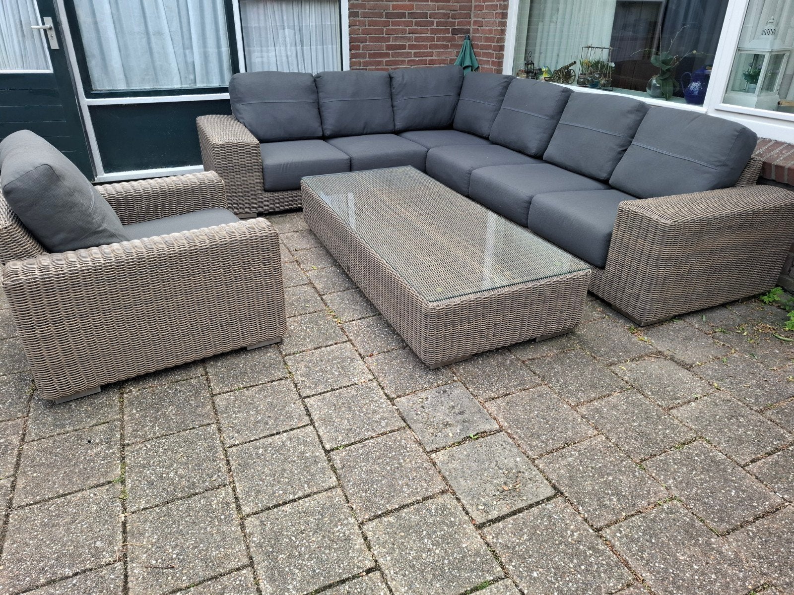 4SO 4 Seasons Outdoor Kingston!  Eerste bieder vanaf 2000!, Ophalen of Verzenden, Zo goed als nieuw, Wicker, Bank