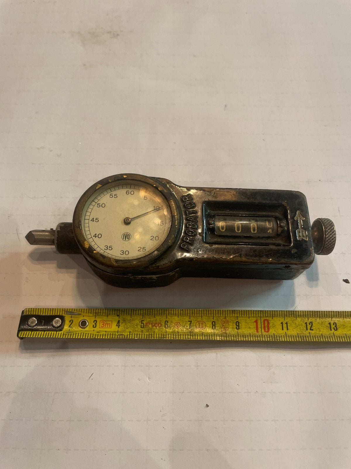 Vintage Probator Toerenteller - Mechanische Tacho, Antiek en Kunst, Ophalen