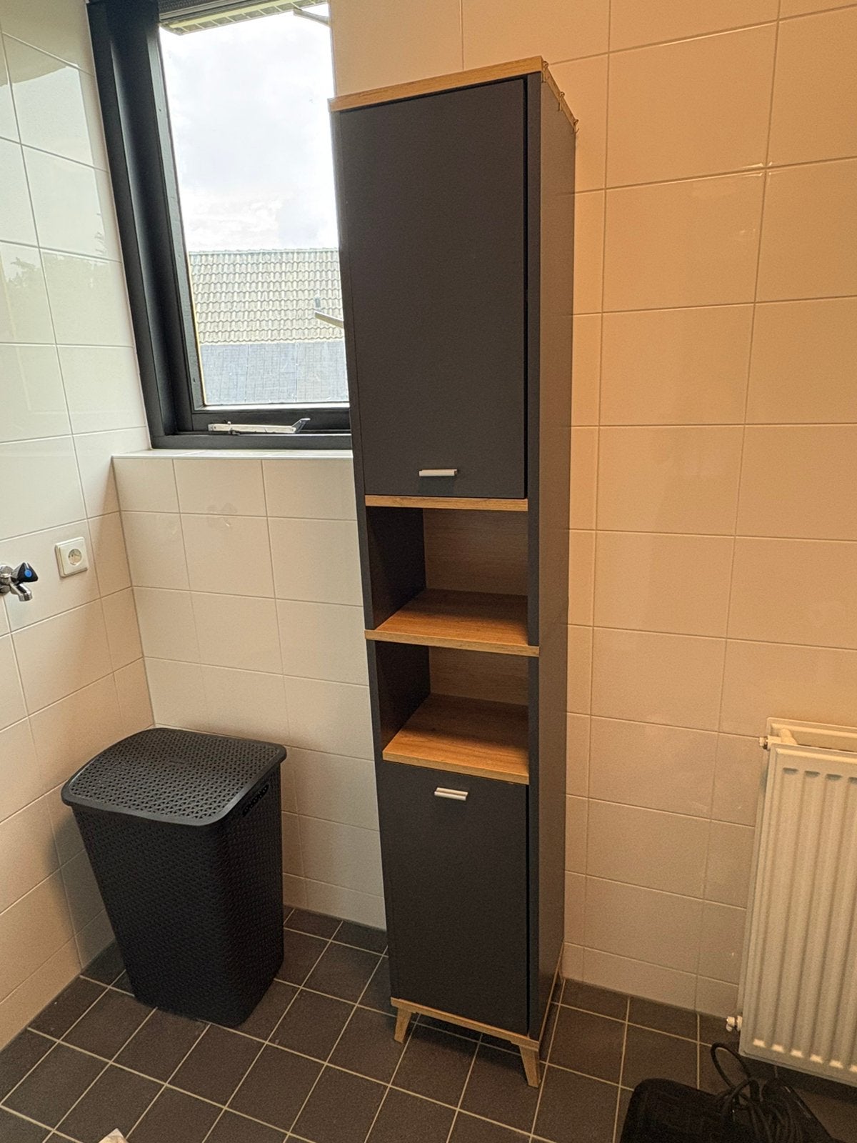 Badkamer meubelset, Ophalen, (Half)hoge kast, 50 tot 100 cm, Zo goed als nieuw