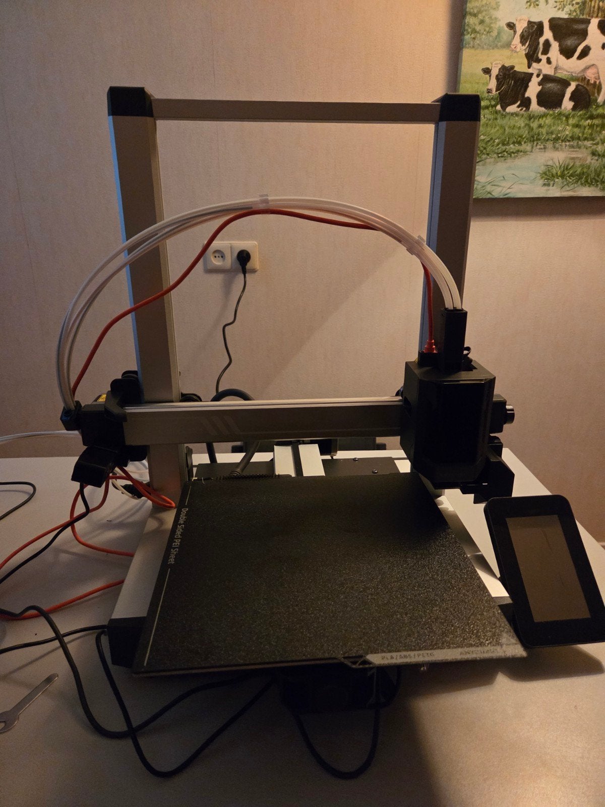 Anycubic Kobra 3 v2 Pro 3D-printer met Anycubic Ace Pro, Ingebouwde Wi-Fi, Ophalen of Verzenden, Zo goed als nieuw, Filament