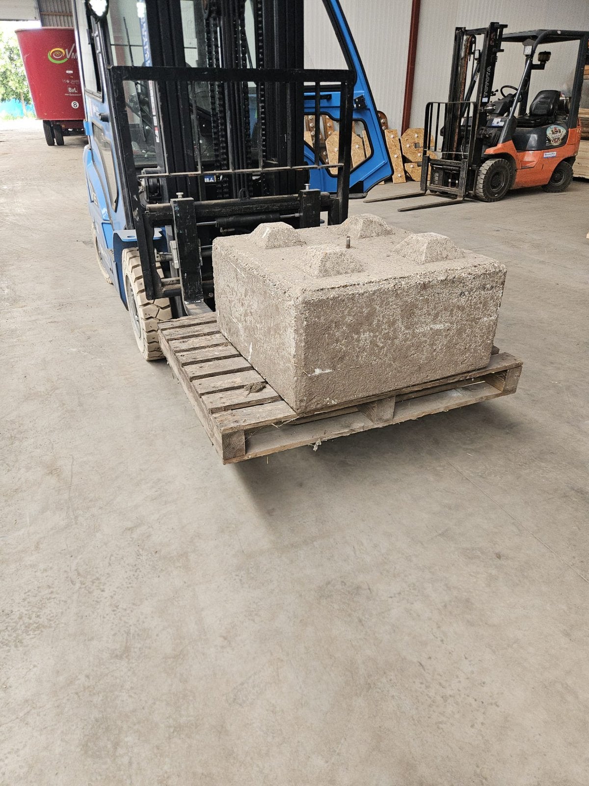 Betonblok gratis ophalen, Ophalen