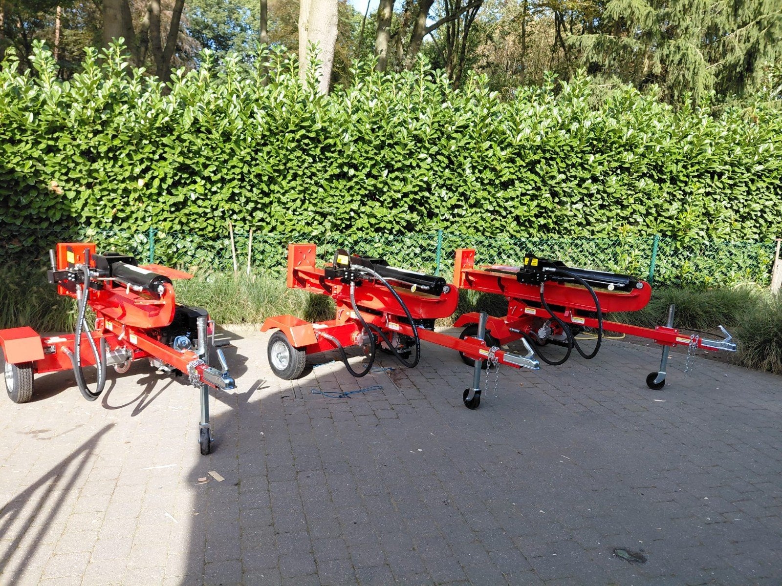 Krachtige Houtklover 37 Ton, Ophalen, Nieuw, Benzine, Liggend