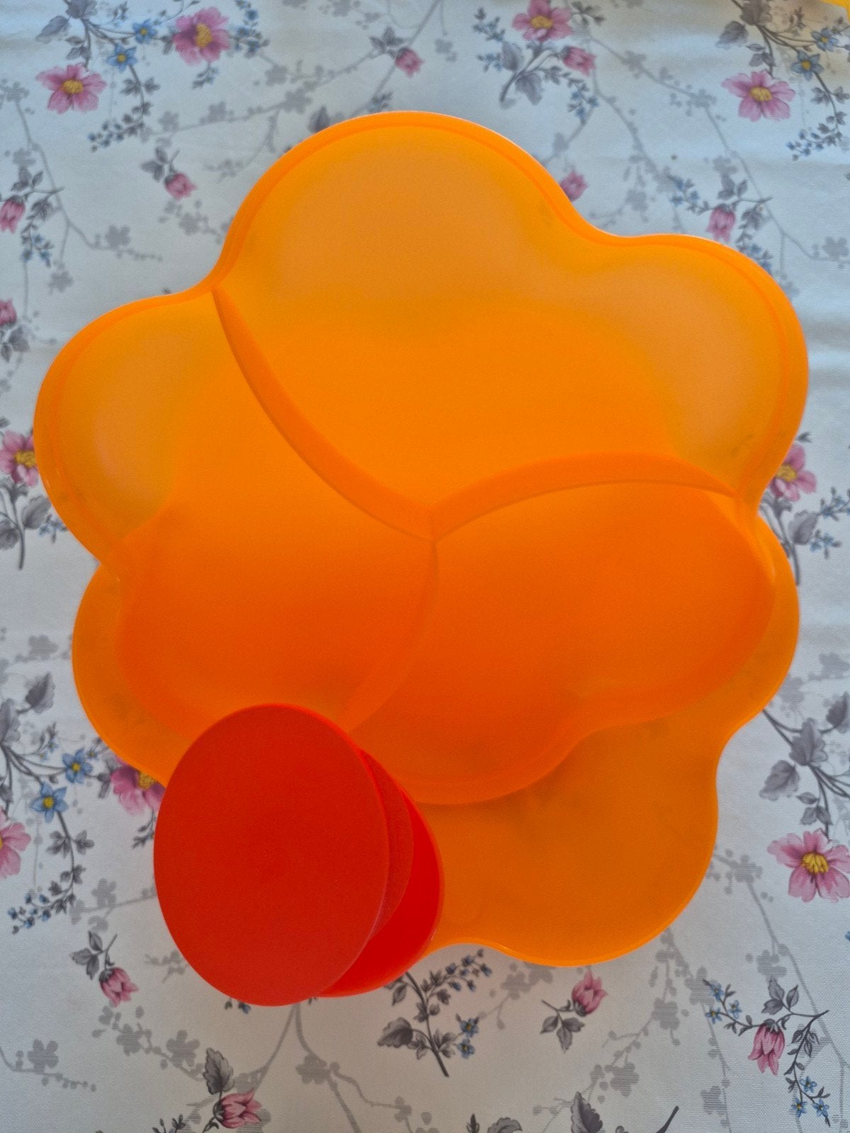 Tupperware Chip en dip schaal, Ophalen of Verzenden, Zo goed als nieuw, Oranje, Schaal